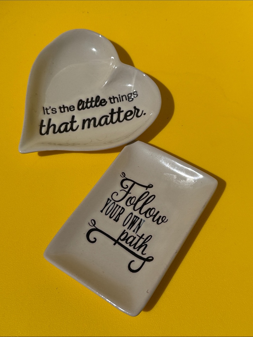 thirty-one Cream Ceramic Trinket Dish with Black Script graduation Mother’s Day